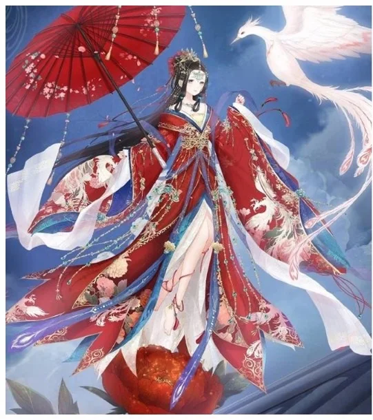 Чудо Никки серии Розовый Красный 2 цвета Zhi Yu Huang Fei косплей костюм Hanfu японский