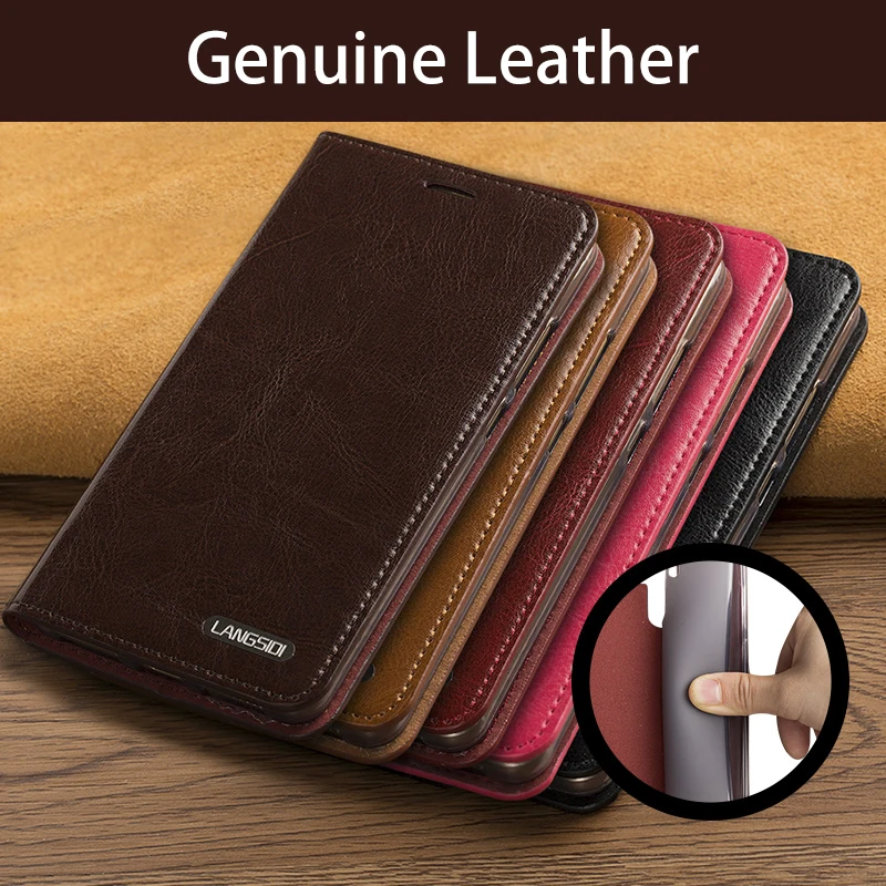 phone case For Sony XZ Premium Xperia XZ2 X Compact Brand Genuine Leather for iPhone 7 Handmade custom flip | Мобильные телефоны и