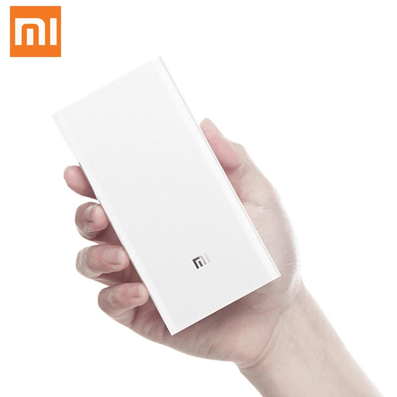 Оригинальный Xiaomi 2C 20000 мАч power Bank зарядное устройство Поддержка QC3.0 Dual USB