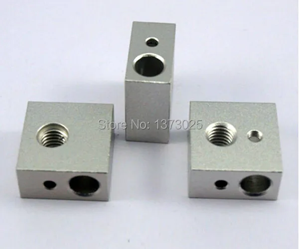 

Free shipping 3d printer heating parts Makerbot MK7/MK8 3d printer Aluminum Heating Blocks 6 pcs