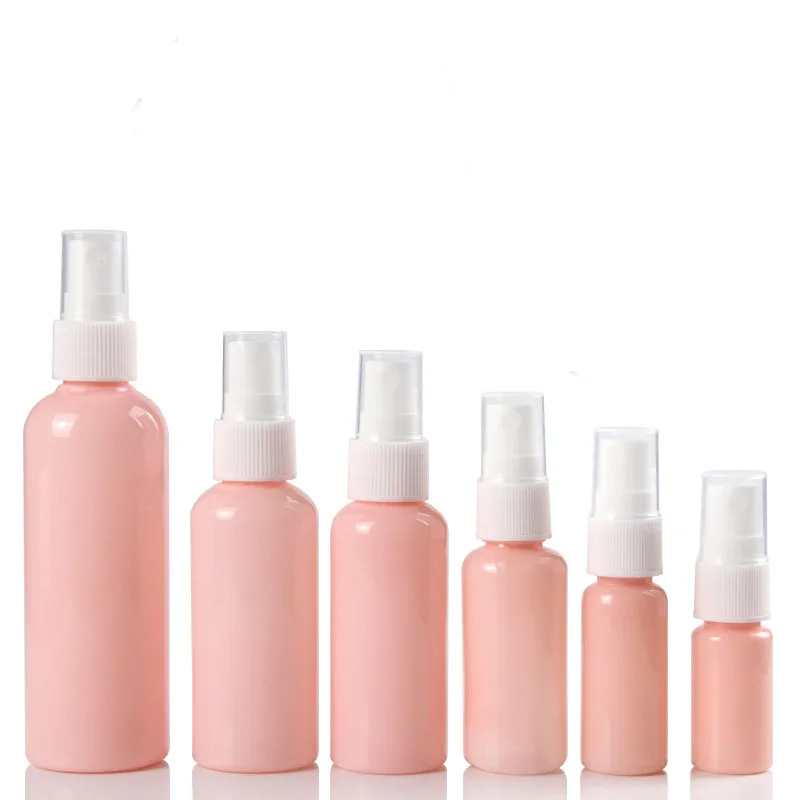 Spray de Plástico 60 Toner 100 Garrafa Bomba Névoa Frasco Rosa Maquiagem Reutilizável Adstringente Pcs 10 ml 30 20 50