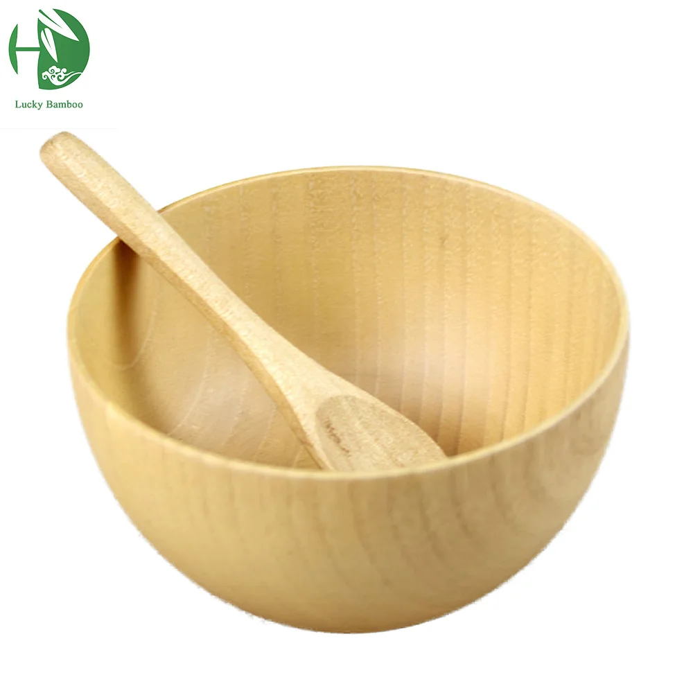 

Wooden Bowl Exquisite Child Tableware Salad Saladeira Ramen Fruteira Para Cozinha Soup Mixing Rice Bowls Tigelas Whloesale