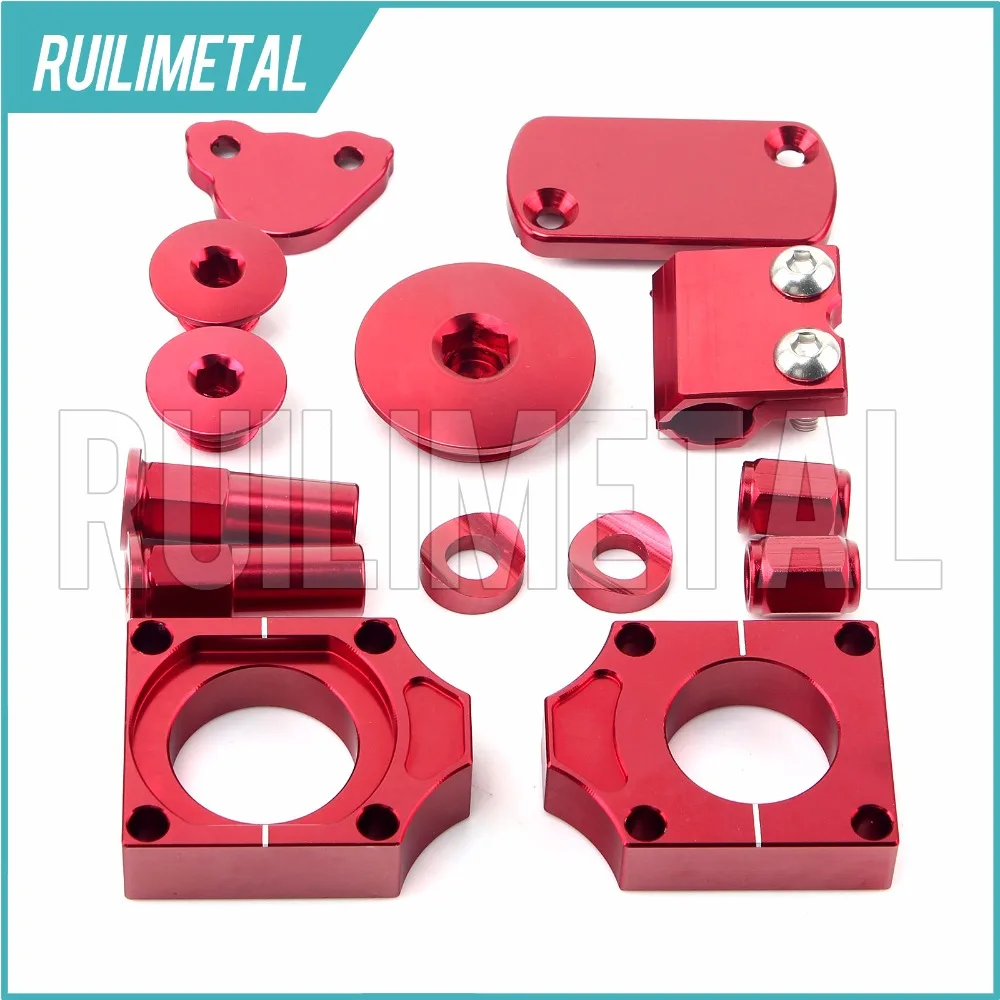 RED MX Motocross Offroad Bling Kits for CRF 250 R CRF X 250 2004 2005 2006 2007 2008 2009 2010 2011 2012 2013 2014 2015 2016