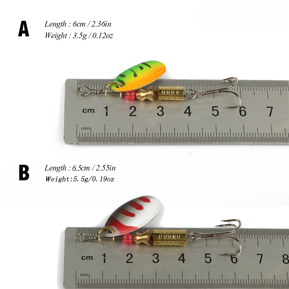 Goture 10 шт. Спиннеры ложка рыболовная приманка жесткая искусственная приманка рыболовные снасти 5 цветов Спиннер приманки рыболовные приманки для моря