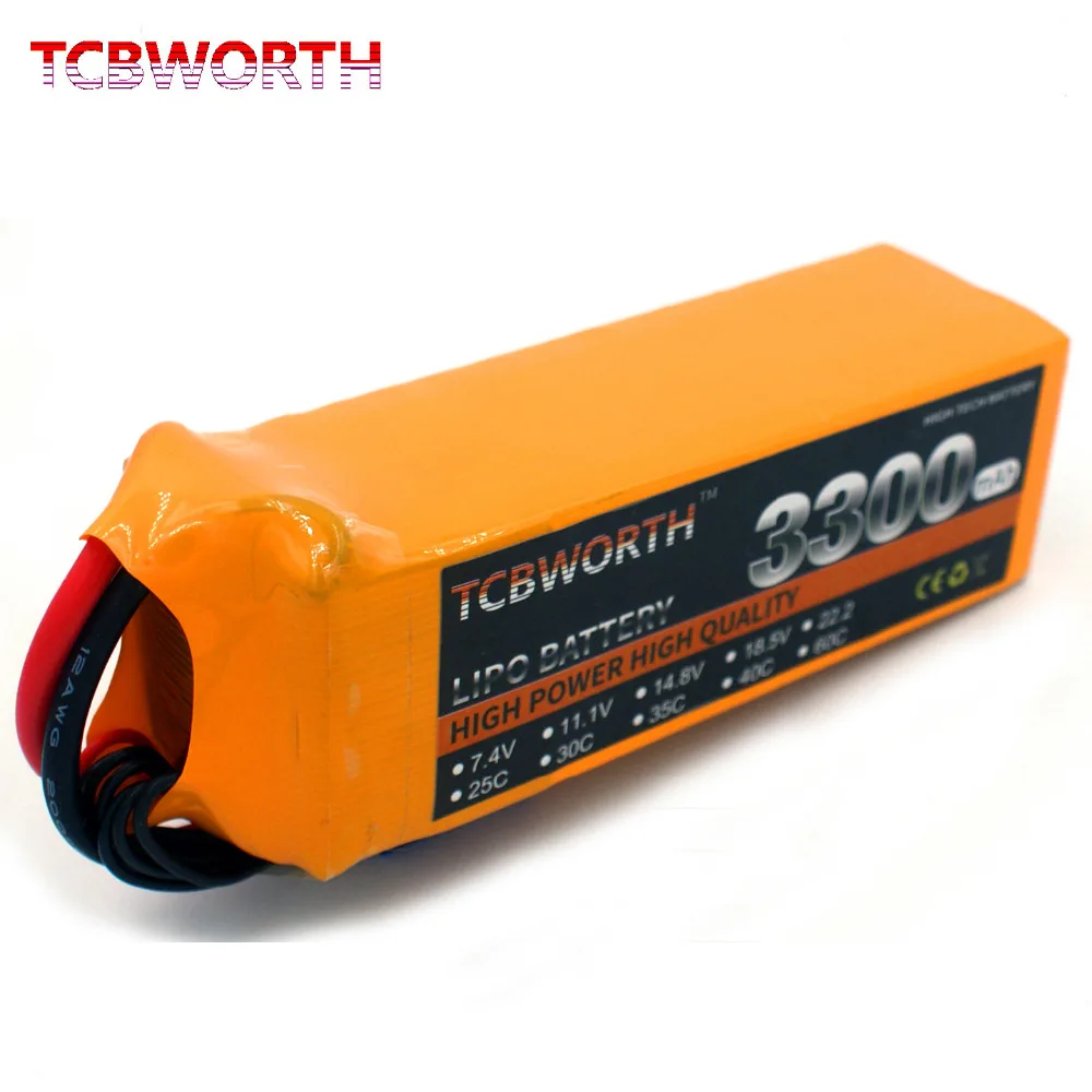 TCBWORTH 3300mah RC вертолетный Липо батарея 6S 22,2 V 3300mAh 60C для РУ самолет квадротор Дрон Автомобиль Лодка Грузовик RC Lipo батарея