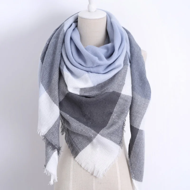 Envío Directo 2018 invierno moda marca diseñador cachemir triángulo