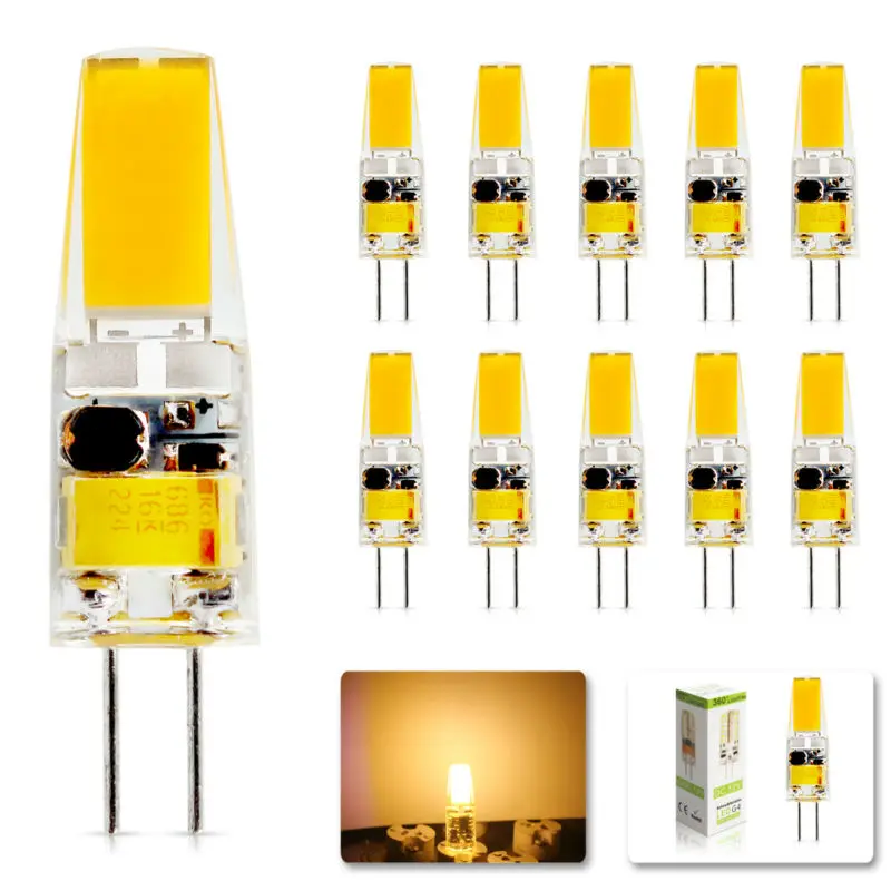 10x Высокое Качество Галогенные G4 база 12 в LED лампа Тип JC G4 галогенные светильник лампы с регулируемой яркостью, 10 Вт, 20 Вт, прозрачные галогенные лампы с регулируемой яркостью