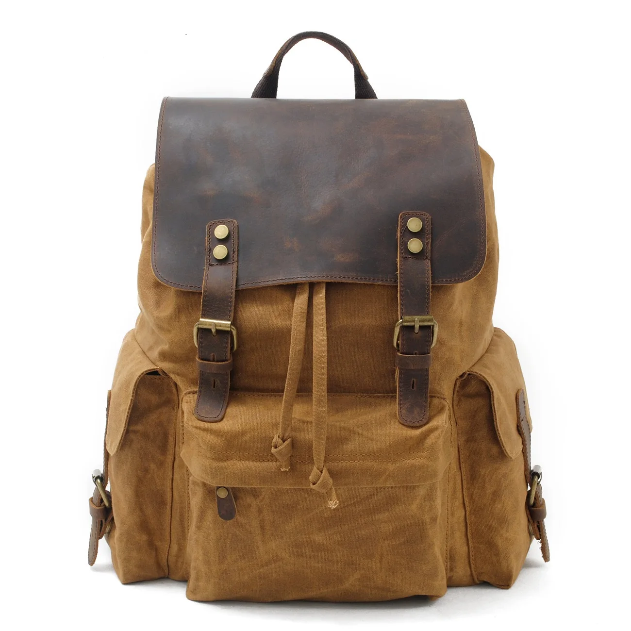 9151Europe and United States Restore Ancient Backpack Cowhide Leather