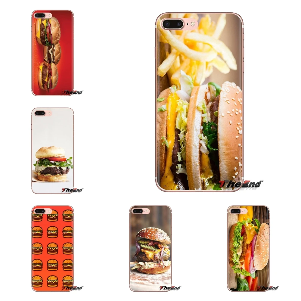 Для Samsung Galaxy A3 A5 A7 A9 A8 звезда A6 плюс 2018 2015 2016 2017 вкусные Еда жирных гамбургер мягкий