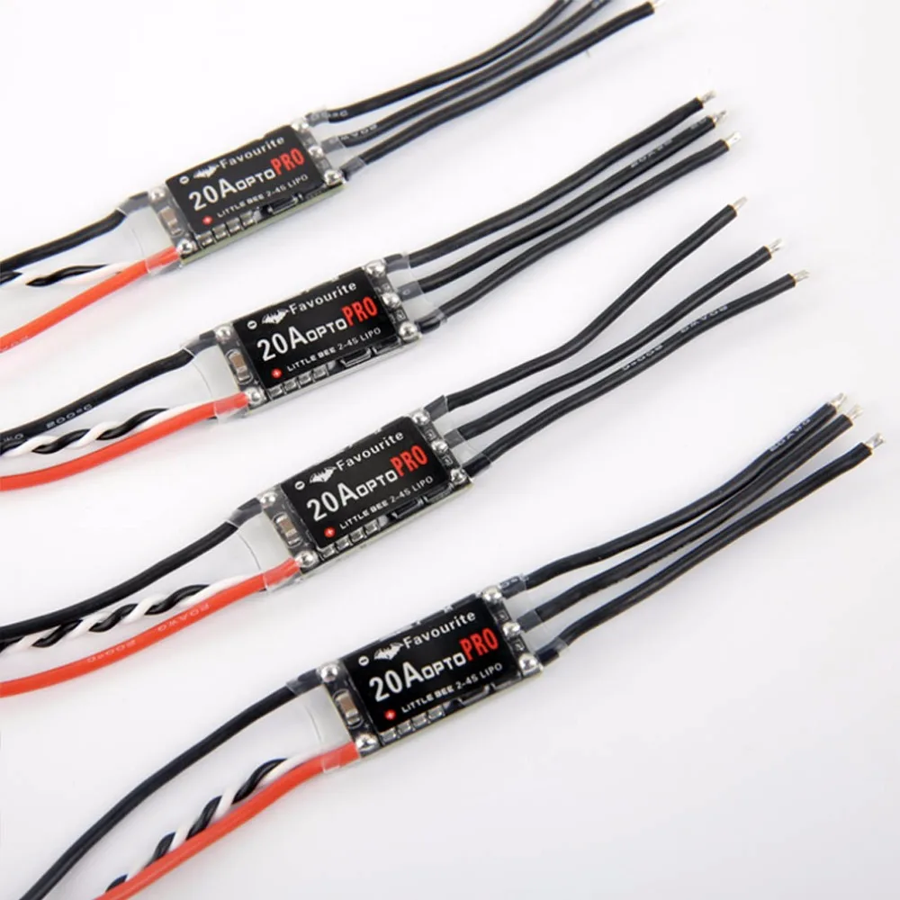100% Оригинальный FVT LittleBee 20A OPTO PRO ESC BLHeli 2-4S поддерживает OneShot125 для квадрокоптера с