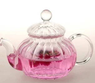 Красный алмаз специальный термостойкий стеклянный чайный чайник набор чайник в виде тыквы+ чашка набор кунгфу Чайный набор прозрачный