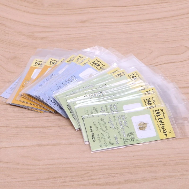 50 шт корейские Мультяшные антирадиационные позолоченные наклейки для мобильных телефонов