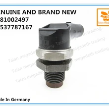 Подлинный и абсолютно датчик давления впрыска дизельного топлива 0281002497, 13537787167