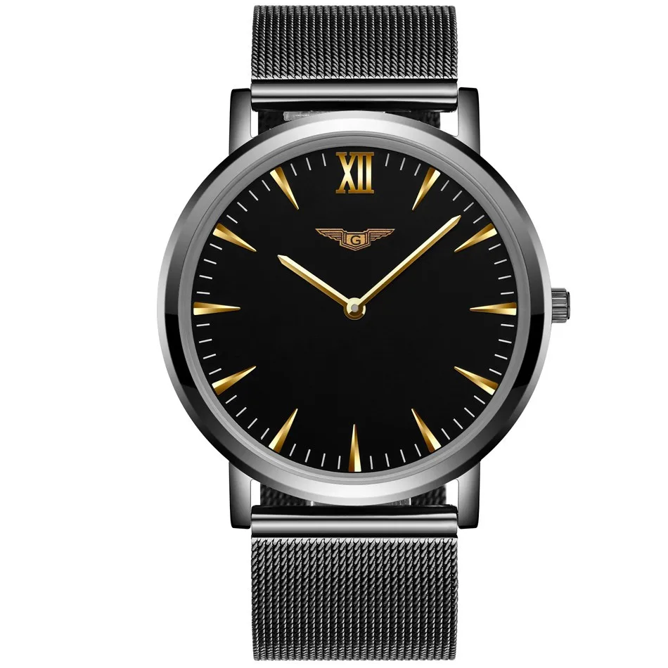 Watch Men GUANQIN Relogio Masculino Gold Simple Mens Watches Top Brand Luxury Ultra Thin Quartz Watch New Year Gifts for Friends (16)