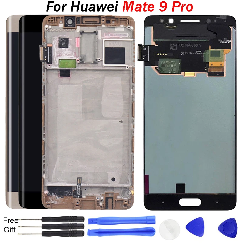 

For Huawei Mate 9 Pro LCD Display Touch Screen Digitizer LCD Screen Replacement With Frame for huawei MT9Pro Mate 9Pro LCD Parts