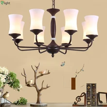 American Retro Metal Led Pendant Chandelier Lights Glass Dining Room Led Chandeliers Lighting Bedroom Led Hanging Light Fixtures American Retro Metal Led Pendant Chandelier Lights Glass Dining Room Led Chandeliers Lighting Bedroom Led Hanging Light Fixtures