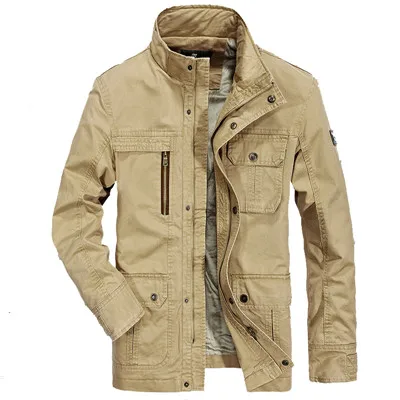 Новинка, теплая флисовая куртка AFS JEEP, брендовая, со стоячим воротником, средней длины, Толстая Повседневная куртка на молнии, военная тактическая куртка, пальто - Цвет: AS PICTURE