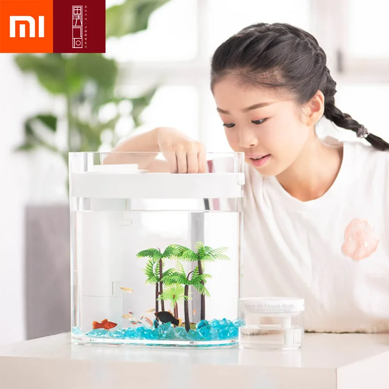 Xiaomi Mijia HFJH геометрический аквариум Aquaponics экосистема специальный USB Настольный увлажнитель для дома и офиса