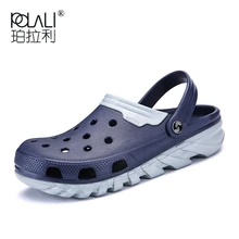 POLALI Сабо мужские сандалии уличная Летняя мужская обувь высококачественные пляжные сандалии мужская обувь больших размеров 38-46