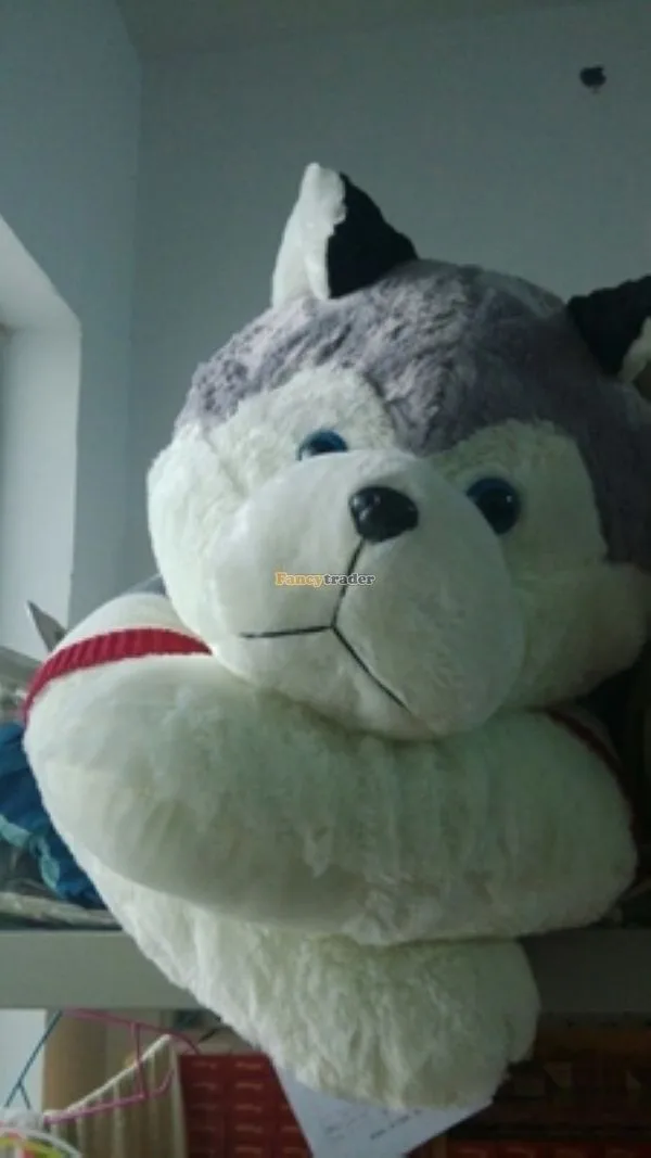 Fancytrader Real Pictures! 71'' 180 Giant JUMBO Plush Stuffed Emulational Husky Dog, Free Shipping FT50192 (7)