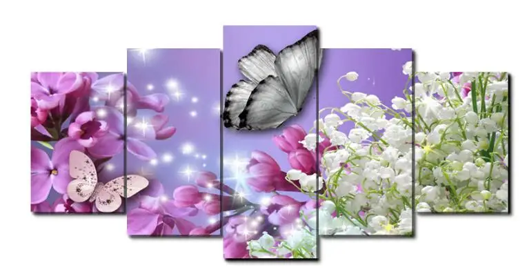

Room Decoration 5D Crafts Butterfly flowers Square Diamond Painting Mandala DIY Full Diamond Embroidery