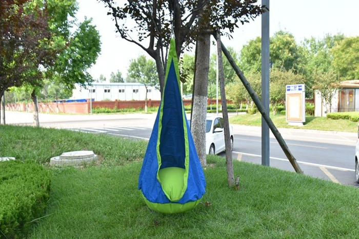 Blue Hanging Pod Chair