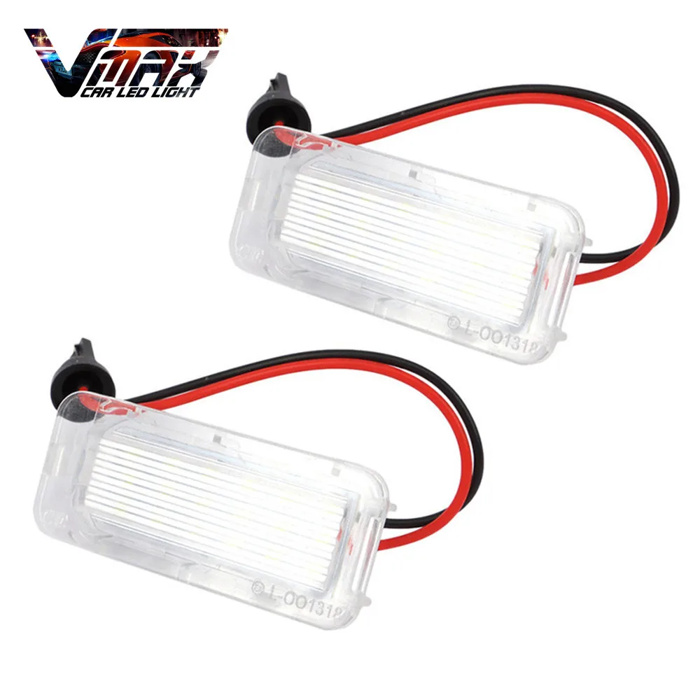 VMAX 2PCS Bright White Car LED License Plate Lights Lamps For Ford