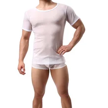 Горячее сексуальное мужское нижнее белье прозрачное Прозрачное нижнее белье дышащая домашняя одежда