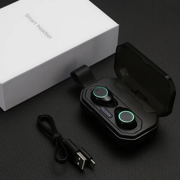 

Wireless Headphones 5.0 Bluetooth 3D Beep bass IPX6 Outdoor Cordless Earphones with 3000 mAh Power bank For IOS Android