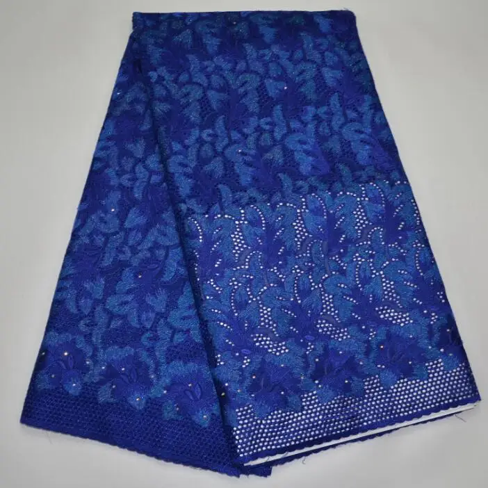 

YW3864 High Quality 100% Cotton 2017 Swiss Voile African Lace Fabrics Cotton Lace With Stone for Women Nigerian