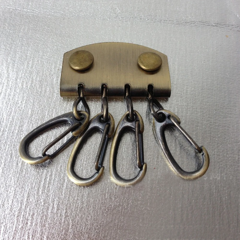 DIY Кожа ремесло держатель для ключей на сумку бумажник внутренний 4/6 уплотнительное кольцо Пряжка 20 шт./лот бронза Матовый Отделка