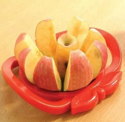Мода apple резак Ножи бур Slicer делитель Фрукты Ножи для Apple, груша нержавеющей Здоровый Безопасный ABS Кухня столовая панели инструментов