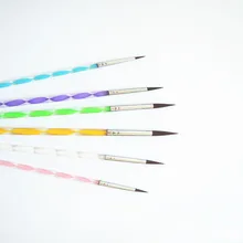 Тонкая ручная роспись прозрачное оргстекло стержень нейлоновая вата ручка-закладка ручка для рисования художественная Ручка канцелярия для учеников кисти