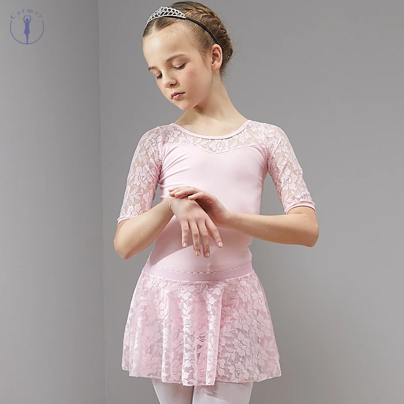 

Ballet Dress Dance Dress Tutu Ballet for Girls Kids Children High Quality Short Sleeves Ballerina Tulle Dance