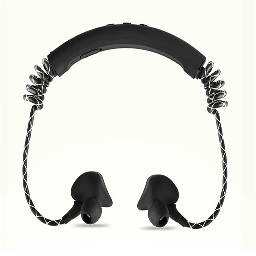 

Bluetooth 5.0 Headset Wireless Earphone Mic Sports Neck Hi Fi Headphones Sweat Proof Earphones Running Jogging With Microphone