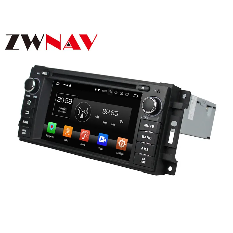 Perfect Android 8.0 Car DVD player GPS navigation radio Stereo for Jeep Grand Cherokee Compass Wrangler 2010 UNIT auto multimedia 0