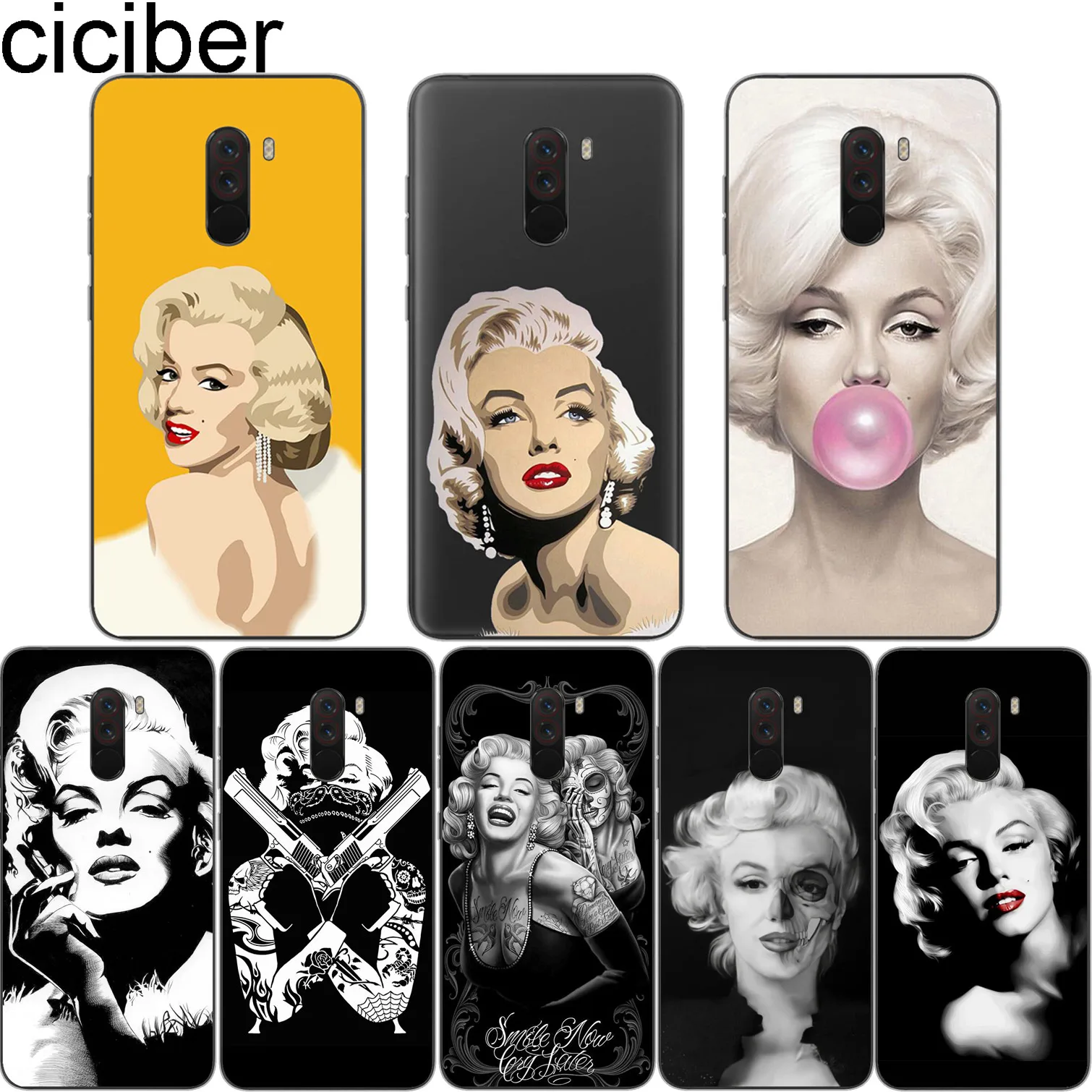 

ciciber For Xiaomi A1 A2 8 6 5 X 5C 5S Plus Lite SE Poco Phone F1 Clear Soft TPU for MIX MAX 3 2 1 S Pro Phone Cases Fundas Capa