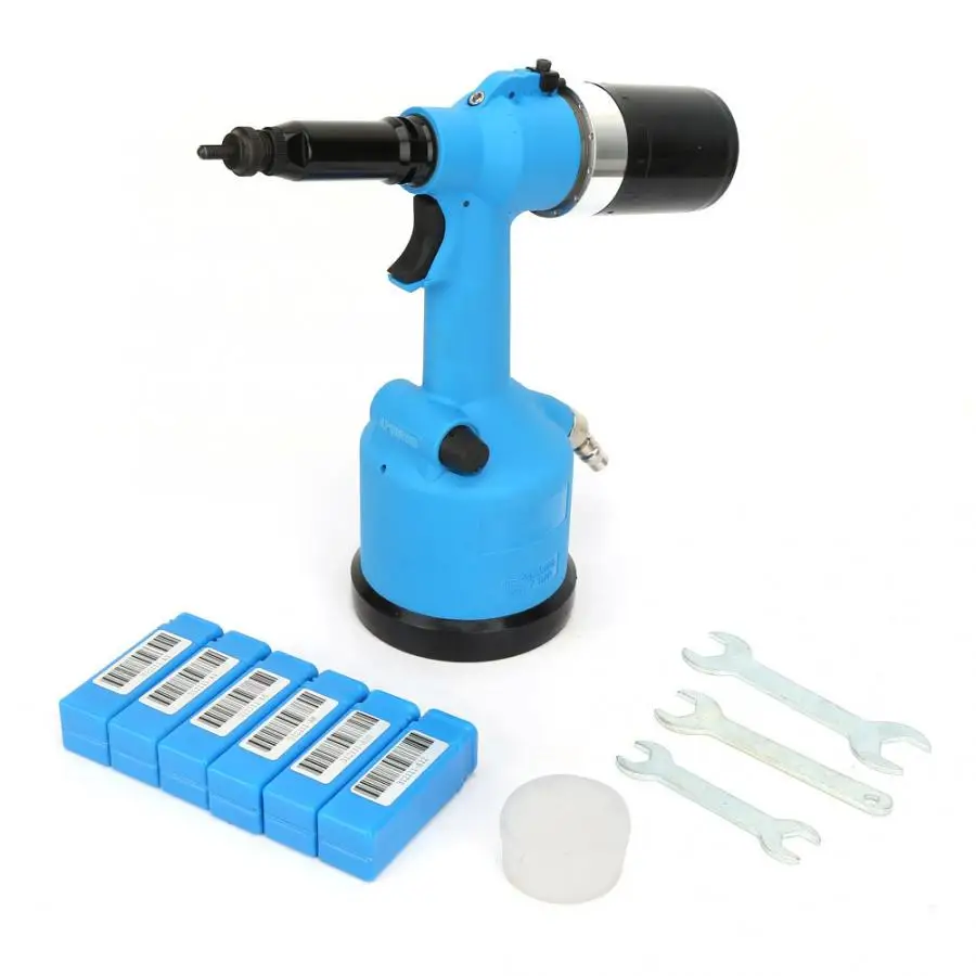

Mxita Riveter Gun 3500rpm Air Pull Nut Tool 5.5 Bar Pneumatic Riveter Riveting Gun with M3-M12 Nut Nozzle Electric Cordless