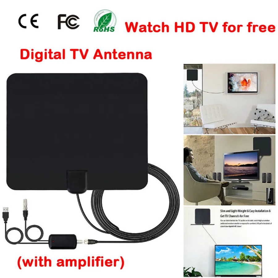 Indoor Free Digital TV Antenna HDTV Antena TV Radius Aerial TV Surf ... Indoor Free Digital TV Antenna HDTV Antena TV Radius Aerial TV Surf ...