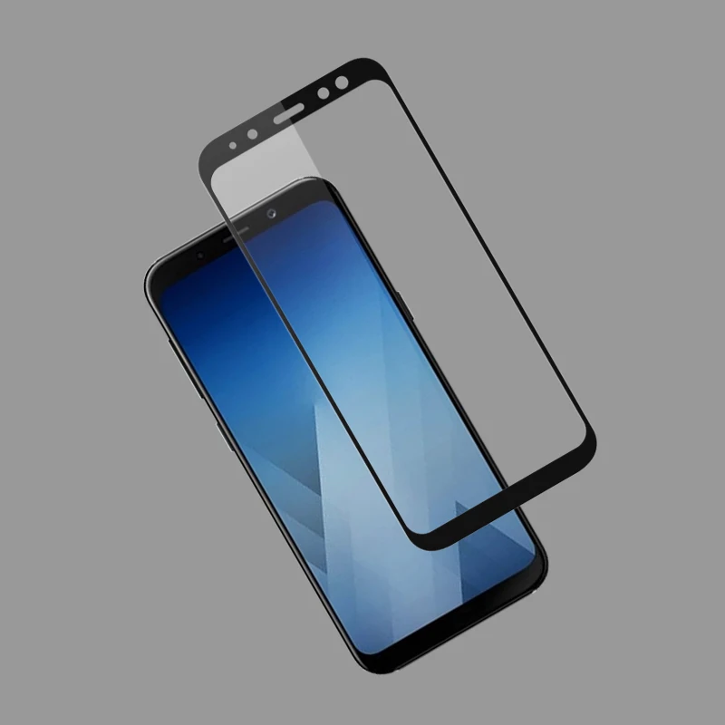 2 шт./лот для Samsung Galaxy A7 2018 закаленное стекло полное покрытие протектор экрана