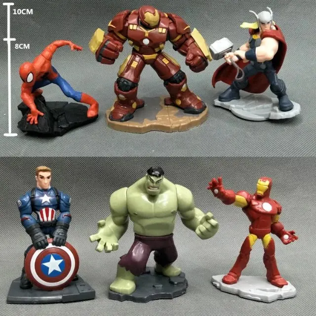 Marvel Avengers 6/" Action Figure Captain America Hulk Spiderman Iron Man