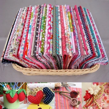 

100pcs New 12cm*10cm Floral Cotton Fabric Bundle Patchwork Scraps Quilting Sewing