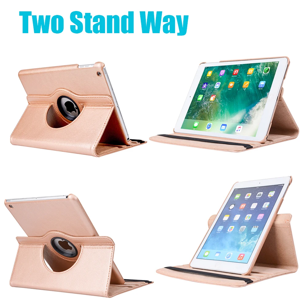 Кожа Smart Cover чехол для Apple iPad Air 2 колесика с камерой низкого давления х 1 5 6 iPad mini 1 2 3 iPad 9,7 5th 6th поколения 360 градусов вращающийся