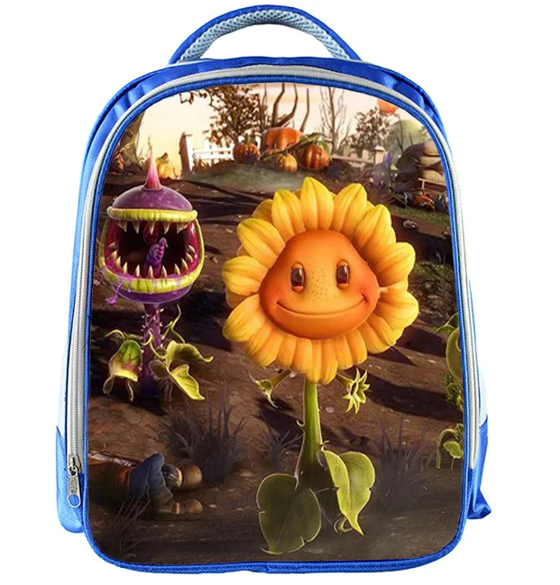 Рюкзак детский из PVZ с принтом Растения против Зомби школьный ранец для мальчиков