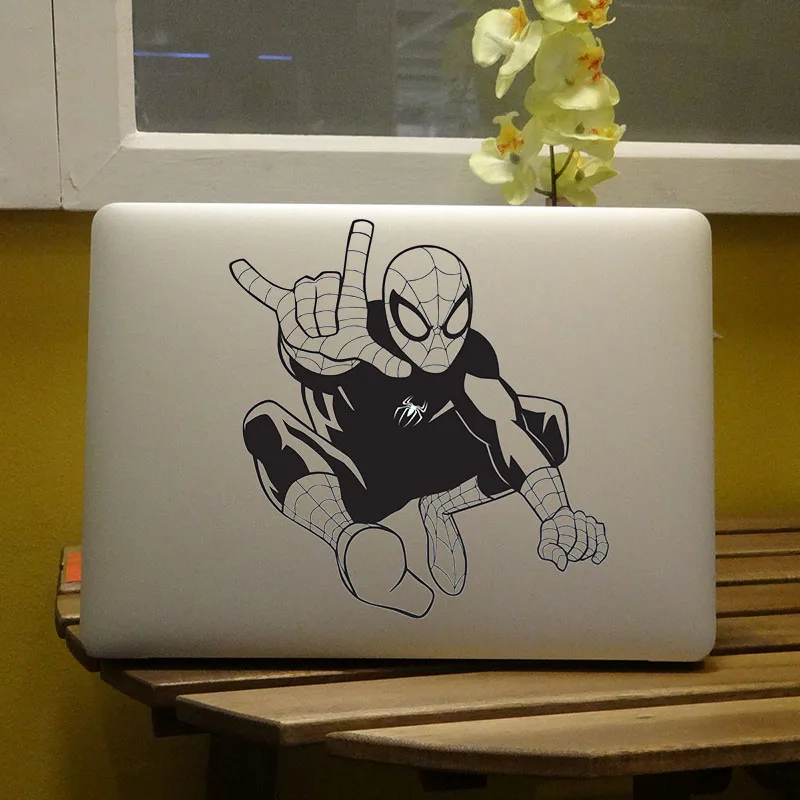 Наклейка на ноутбук Человек-паук Superheros для Apple наклейка для MacBook 1" 12" 1" 15" Air/Pro/retina Art чехол для компьютера наклейка для ноутбука