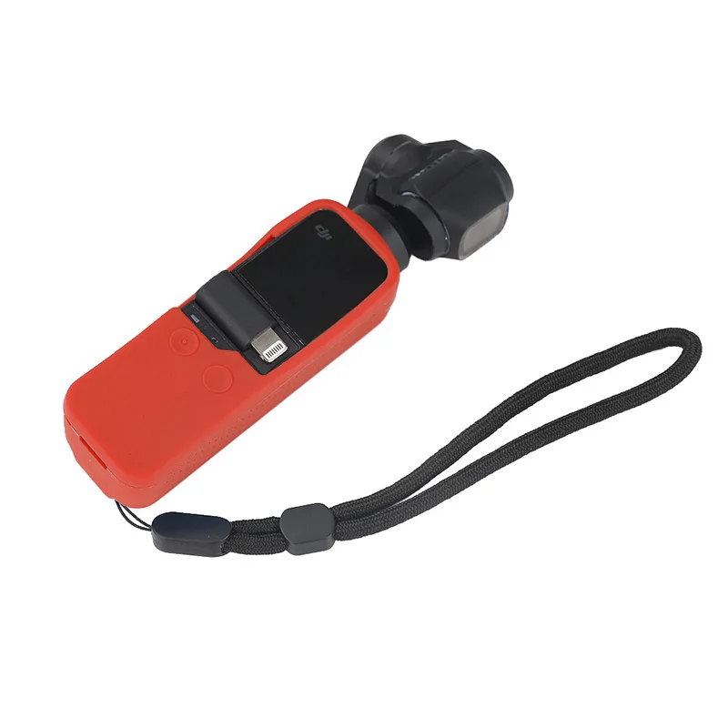 osmo Pocket Wrist Strap Lanyard + Silicone Protective cover case for dji osmo Pocket Handheld gimbal camera accessories 1 (38)