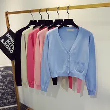 New Spring Fashion Casual Women Crop Cardigans Jacket Coat Short Knitted Cardigan Feminino Sweaters Crop Tops Sweater Poncho 859