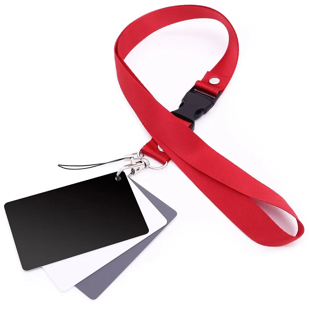 

S/L size Portable Grey Card White Balance Card 18% Exposure Photography Card Custom Calibration Camera Checker Video DSLR Film
