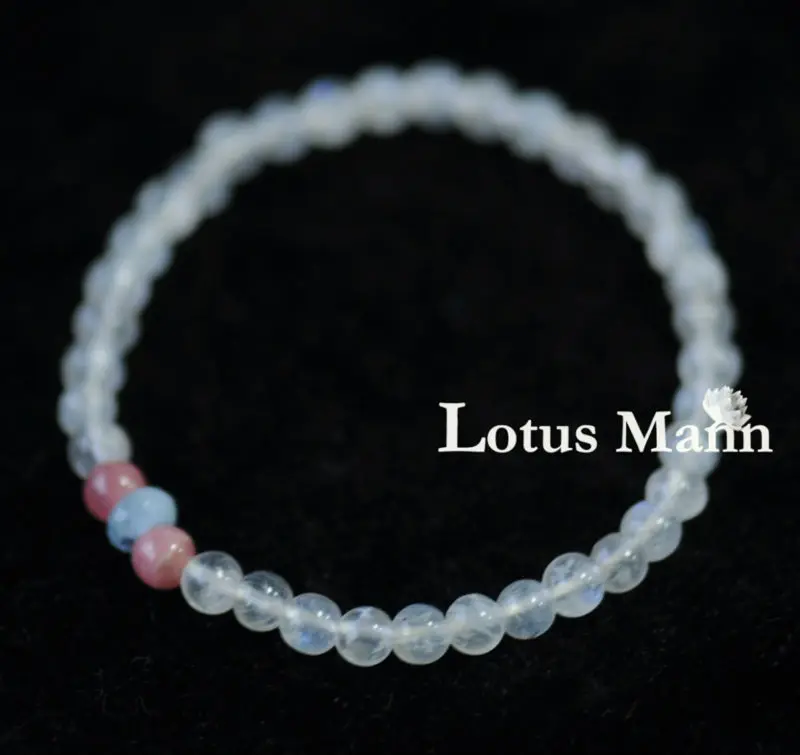 Lotus mann уютный маленький белый лунный маленький браслет серии