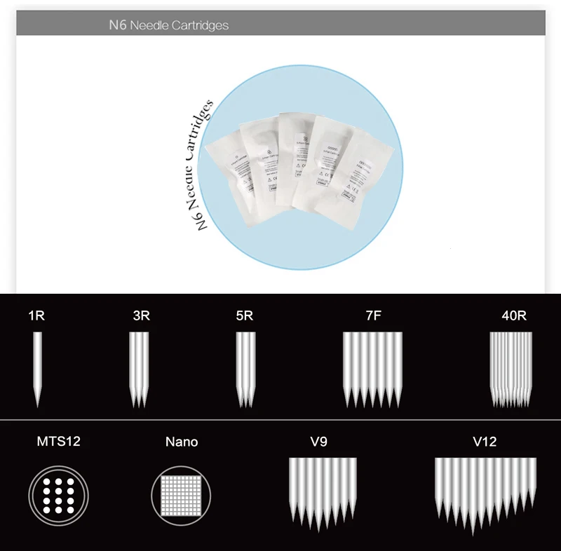 15 шт./лот Индивидуальная упаковка стерильные одноразовые иглы картридж для N6 M6 famisoo цифровой татуаж машины 1R 3R 5R 7F